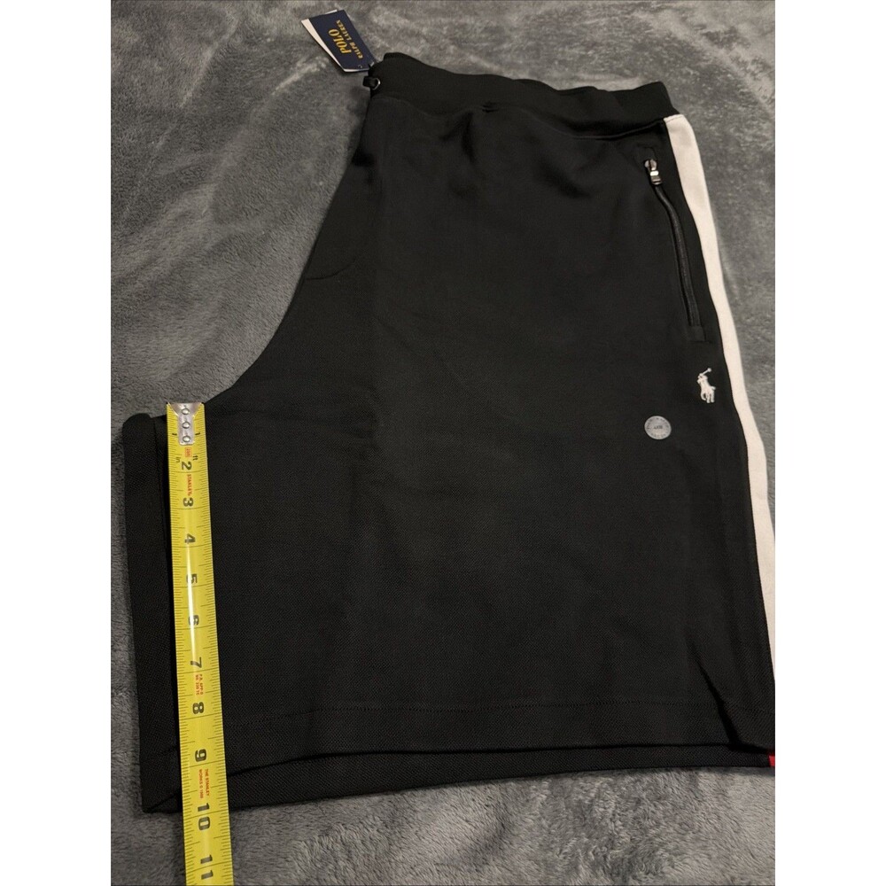 4XB POLO RALPH LAUREN Men's Black/red/white Shorts - Picture 10 of 12